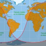 15 Mapa de visibilidad del transito de Mercurio 2016